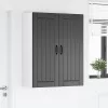 Fali konyhaszekrény polcokkal Fekete 80 x 31 x 100 cm Faanyag