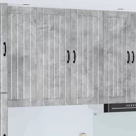 Fali konyhaszekrény Beton Szürke 80 x 31 x 100 cm Faanyag