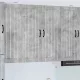 Fali konyhaszekrény Beton Szürke 80 x 31 x 100 cm Faanyag