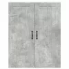 Fali konyhaszekrény Beton Szürke 80 x 31 x 100 cm Faanyag