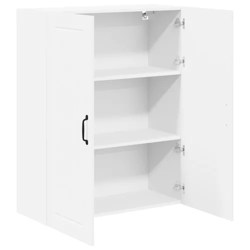Fali konyhaszekrény Magas Fényű Fehér 80 x 31 x 100 cm Faanyag