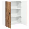 Fali konyhaszekrény polcokkal Öreg fa 80 x 31 x 100 cm Faanyag