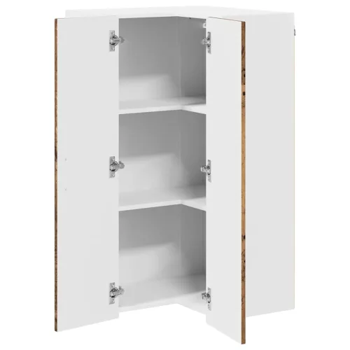 Fali konyhaszekrény polcokkal Öreg fa 57 x 57 x 100 cm Faanyag