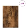 Dekor Panelek 12 pcs Füstölt tölgy 15 x 21 x 0.3 cm Faanyag