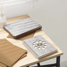 Dekor Panelek 12 pcs Szürke sonoma 15 x 21 x 0.3 cm Faanyag