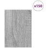 Dekor Panelek 150 pcs Szürke sonoma 15 x 21 x 0.3 cm Faanyag