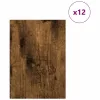 Dekor Panelek 12 pcs Füstölt tölgy 21 x 30 x 0.3 cm Faanyag