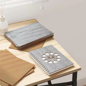 Dekor Panelek 12 pcs Szürke sonoma 21 x 30 x 0.3 cm Faanyag