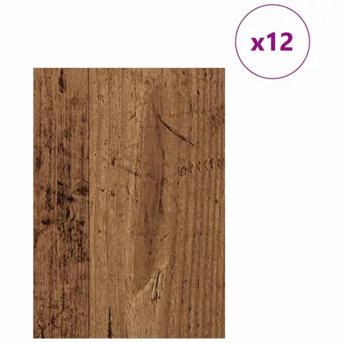 Dekor Panelek 12 pcs Régi fa 21 x 30 x 0.3 cm Faanyag