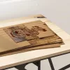 Dekor Panelek 12 pcs Füstölt tölgy 30 x 42 x 0.3 cm Faanyag