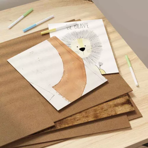 Dekor Panelek 12 pcs Füstölt tölgy 30 x 42 x 0.3 cm Faanyag