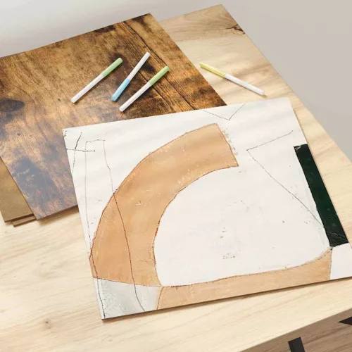 Dekor Panelek 12 pcs Füstölt tölgy 30 x 30 x 0.3 cm Faanyag