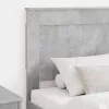 Fejtámla fejtámlával Beton Szürke 75 cm Faanyag