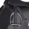 Lovaglás Nyereg Készlet 16 "Valódi Bőr Fekete 14 cm 5-az-1- be