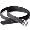 Lovaglás Nyereg Készlet 16 "Valódi Bőr Fekete 14 cm 5-az-1- be