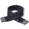 Lovaglás Nyereg Készlet 16 "Valódi Bőr Fekete 14 cm 5-az-1- be