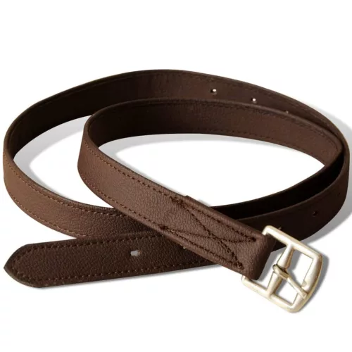 Lovaglás Nyereg Készlet 16 "Valódi Bőr Barna 14 cm 5-az-1- be