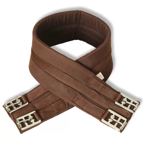 Lovaglás Nyereg Készlet 16 "Valódi Bőr Barna 14 cm 5-az-1- be