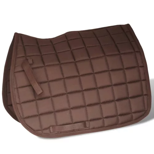 Lovaglás Nyereg Készlet 16 "Valódi Bőr Barna 14 cm 5-az-1- be