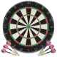 Szizálból készült professzionális darts tábla 6 nyíllal