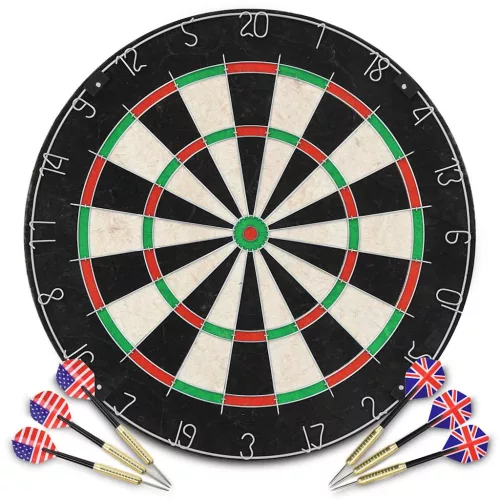 Szizál professzionális darts tábla 6 nyíllal és tábla védővel