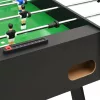 Fekete összecsukható csocsóasztal 121 x 61 x 80 cm