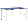 1,5 méteres kék pingpongasztal hálóval 152 x 76 x 66 cm