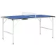 1,5 méteres kék pingpongasztal hálóval 152 x 76 x 66 cm