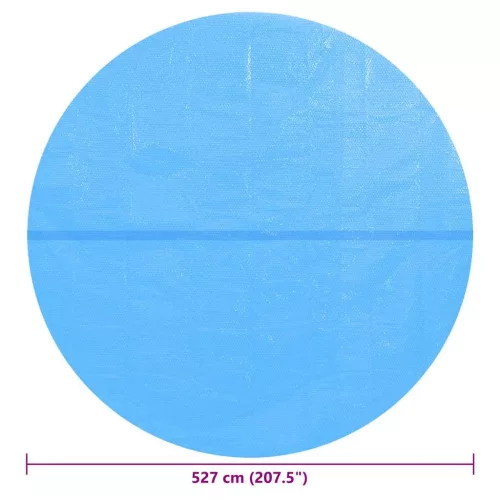 Kék polietilén medencetakaró 527 cm