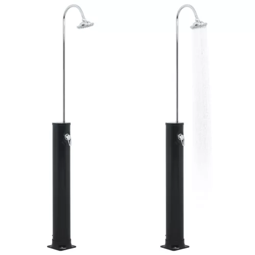 Fekete szolárzuhany 214 cm 20 L