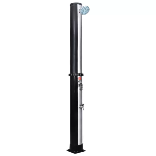 Kültéri szolárzuhany zuhanyfejjel és csappal 40 L