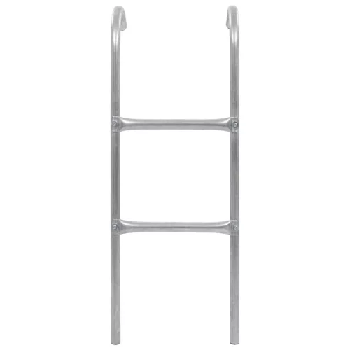 Kétlépcsős ezüst acél trambulinlétra 102,6 cm