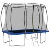 Négyszögű trambulinszett 274 x 183 x 76 cm 150 kg