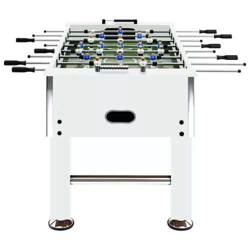 Fehér acél csocsóasztal 60 kg 140 x 74,5 x 87,5 cm