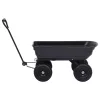 Fekete kerti kézikocsi 300 kg 75 liter