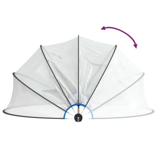 Medencekupola 500 x 250 cm