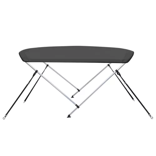 Antracitszürke kétágú bimini tető 180 x 150 x 110 cm
