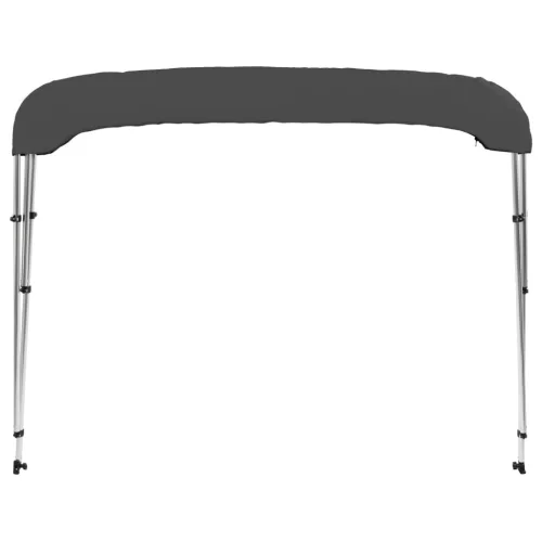 Antracitszürke háromágú bimini tető 183 x 160 x 137 cm