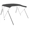 Antracitszürke háromágú bimini tető 183 x 196 x 137 cm