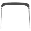 Antracitszürke négyágú bimini tető 243 x 180 x 137 cm