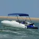 Tengerészkék négyágú bimini tető 243 x (230-244) x 137 cm