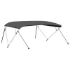 Antracitszürke négyágú bimini tető 243 x (230-244) x 137 cm