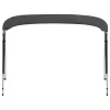 Antracitszürke négyágú bimini tető 243 x (230-244) x 137 cm
