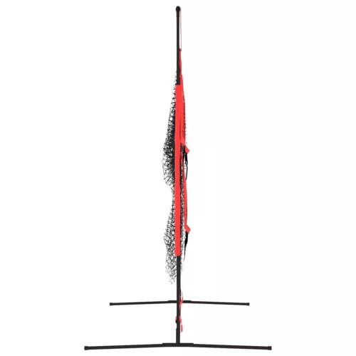 Hordozható fekete/piros poliészter baseballháló 183x105x183 cm