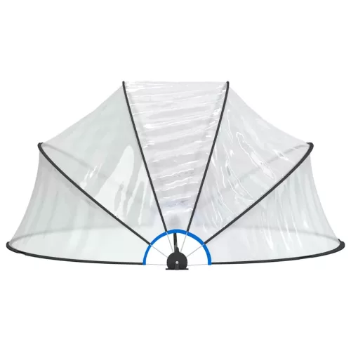 Kerek PVC medencekupola 315 x 158 cm