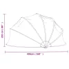 Kerek PVC medencekupola 406x203 cm