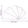 Kerek PVC medencekupola 467x234 cm