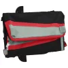 Fekete-piros vas kerékpár-utánfutó 30 kg