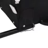 Fekete-sárga vas kerékpár-utánfutó 30 kg