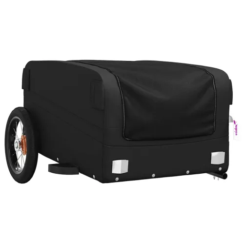 Fekete vas kerékpár-utánfutó 30 kg